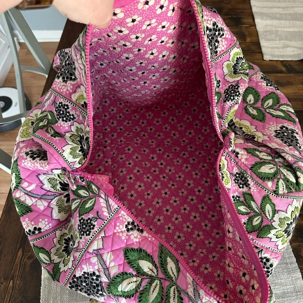 Vera Bradley Priscilla Pink Duffle Bag - Picture 5 of 6